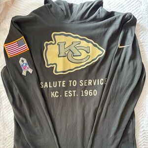 Nike Dri-Fit Kansas City Chiefs Salute to Service Long Sleeve Hoodie